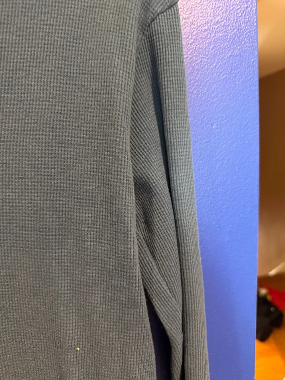 The Children's Place Long-Sleeve Waffle Henley in Teal Green